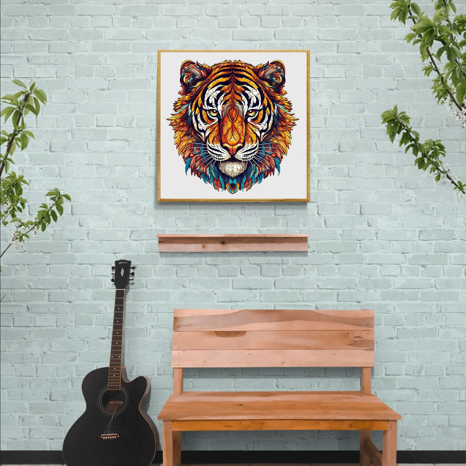 Brave Tiger Wooden Jigsaw Puzzle
