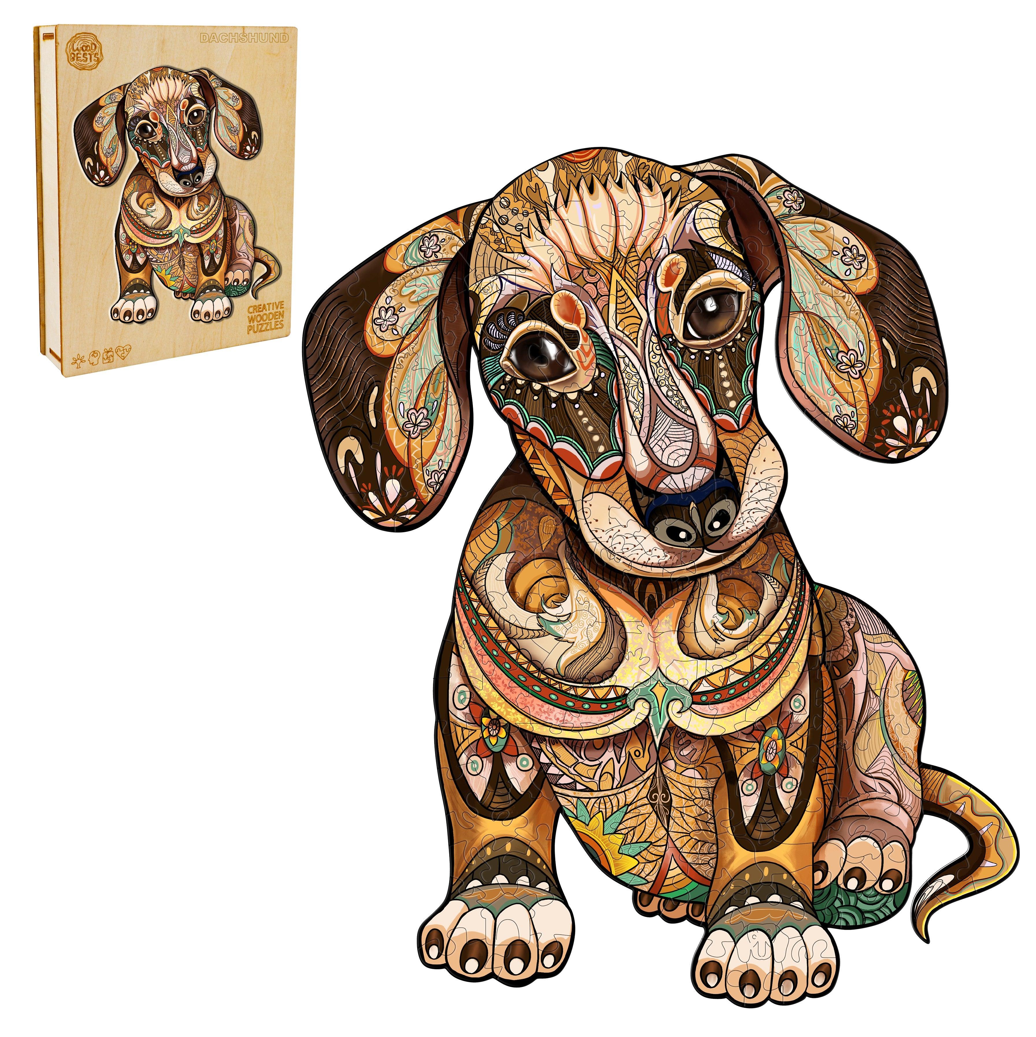 Dachshund Wooden Jigsaw Puzzle
