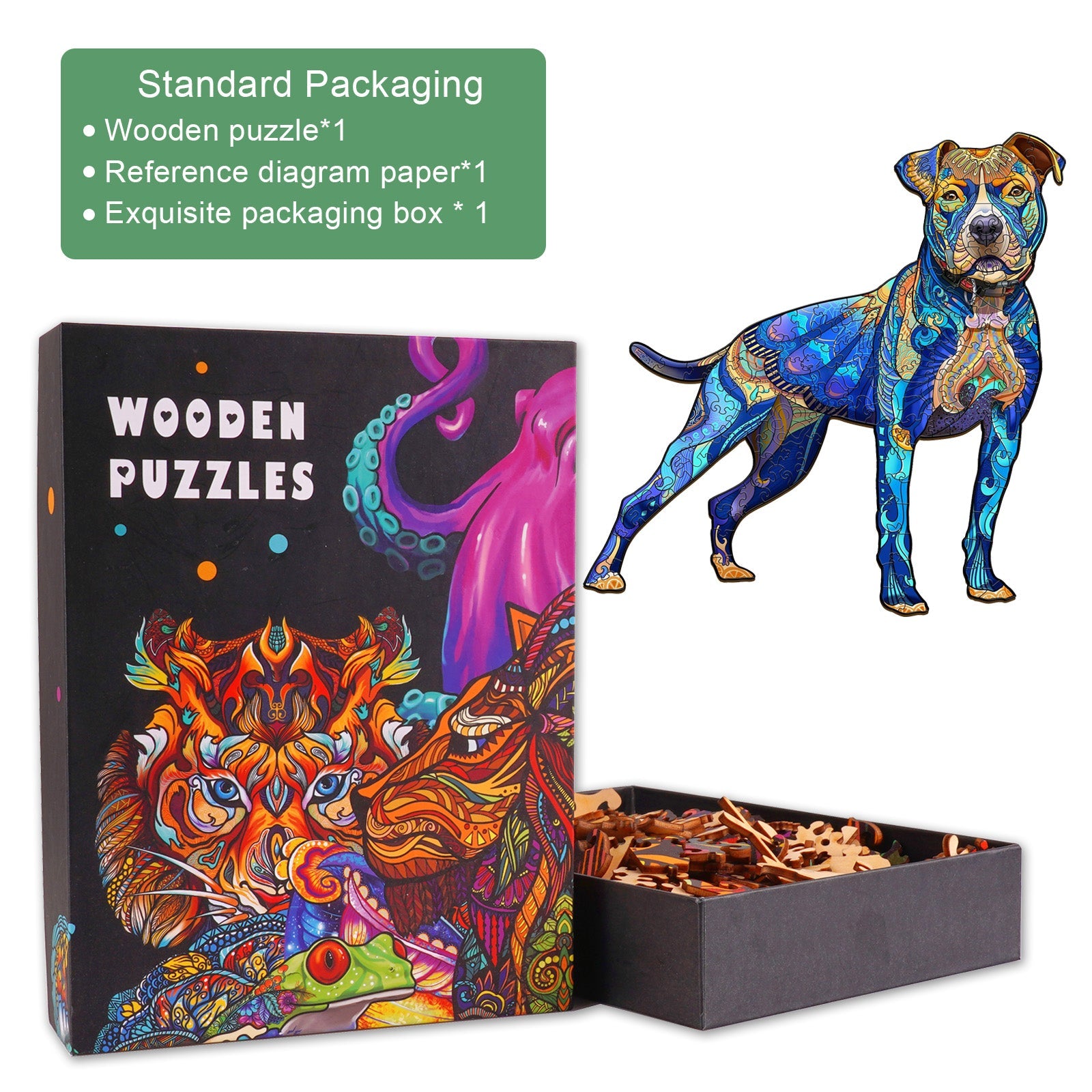 Pitbull Wooden Jigsaw Puzzle