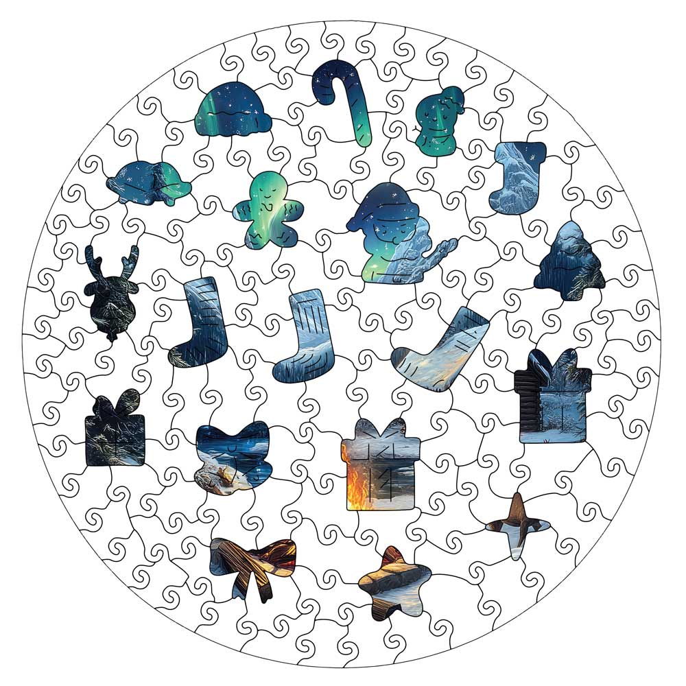 Northern Village - Wooden Jigsaw Puzzle