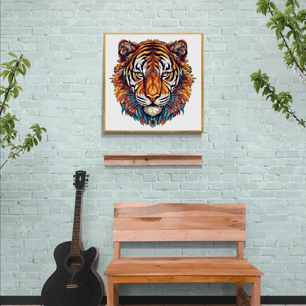 Brave Tiger Wooden Jigsaw Puzzle