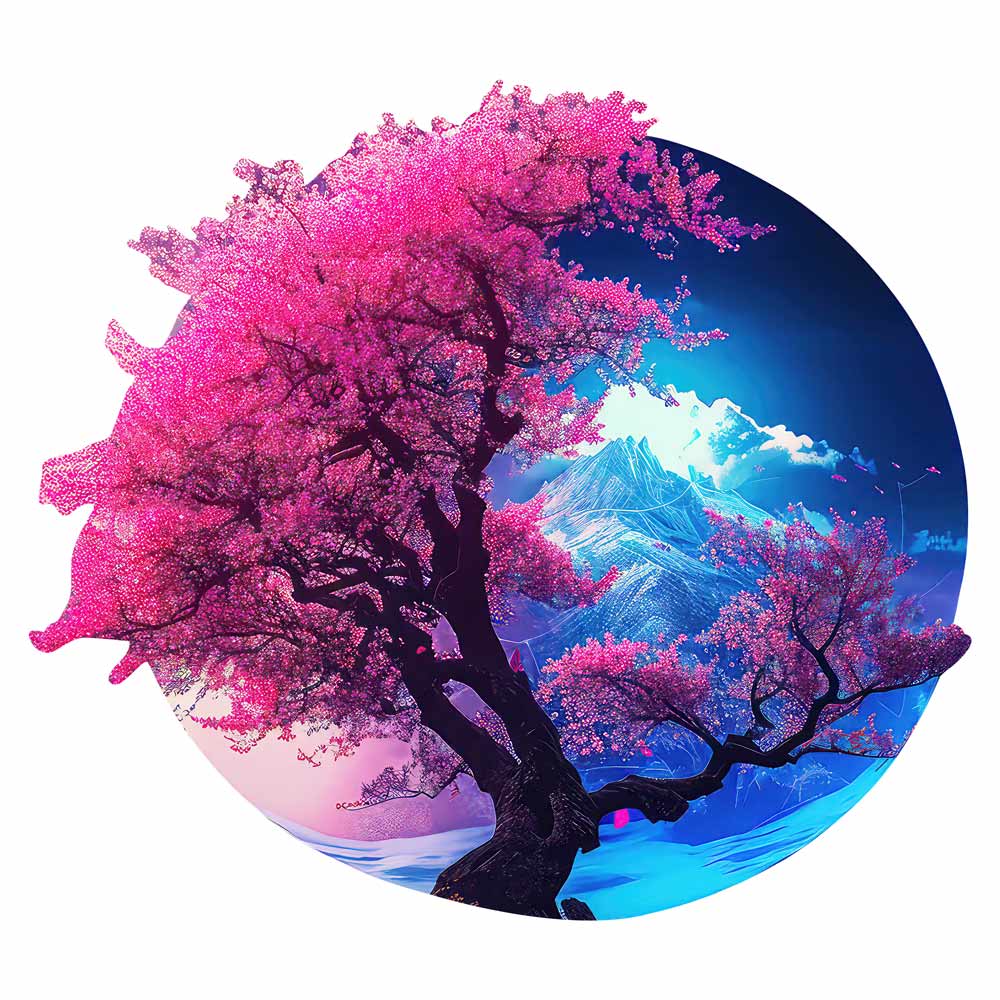 Cherry Blossom - Wooden Jigsaw Puzzle