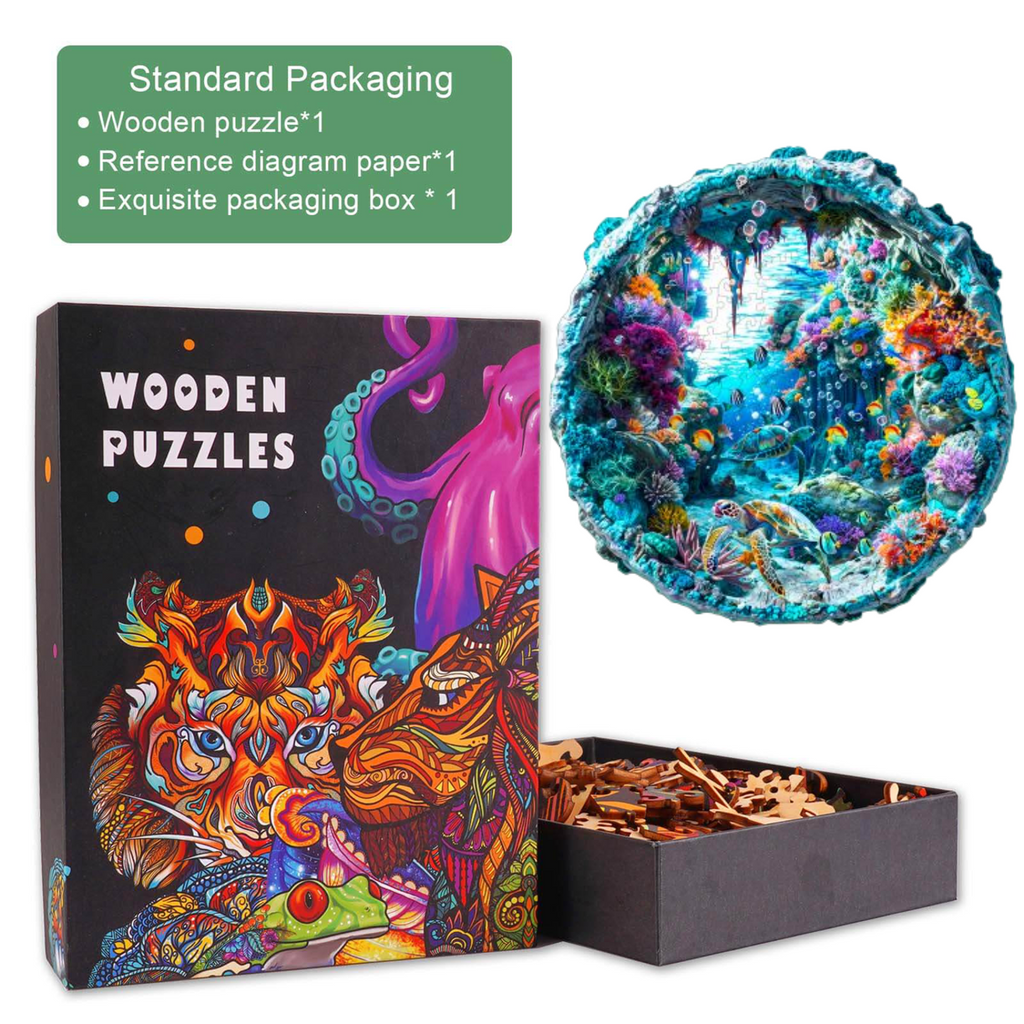 3D Seabed Wooden Jigsaw Puzzle