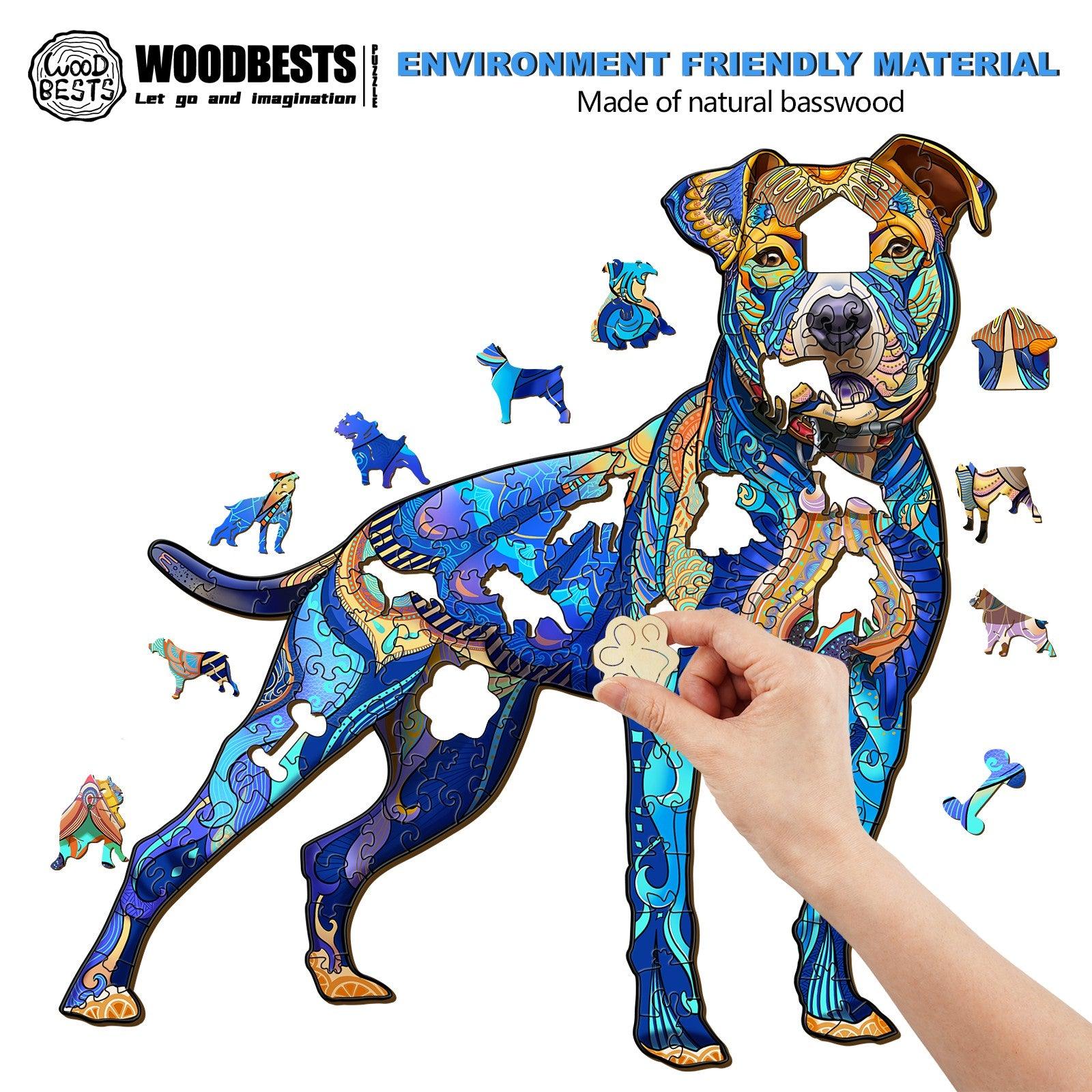 Pitbull Wooden Jigsaw Puzzle