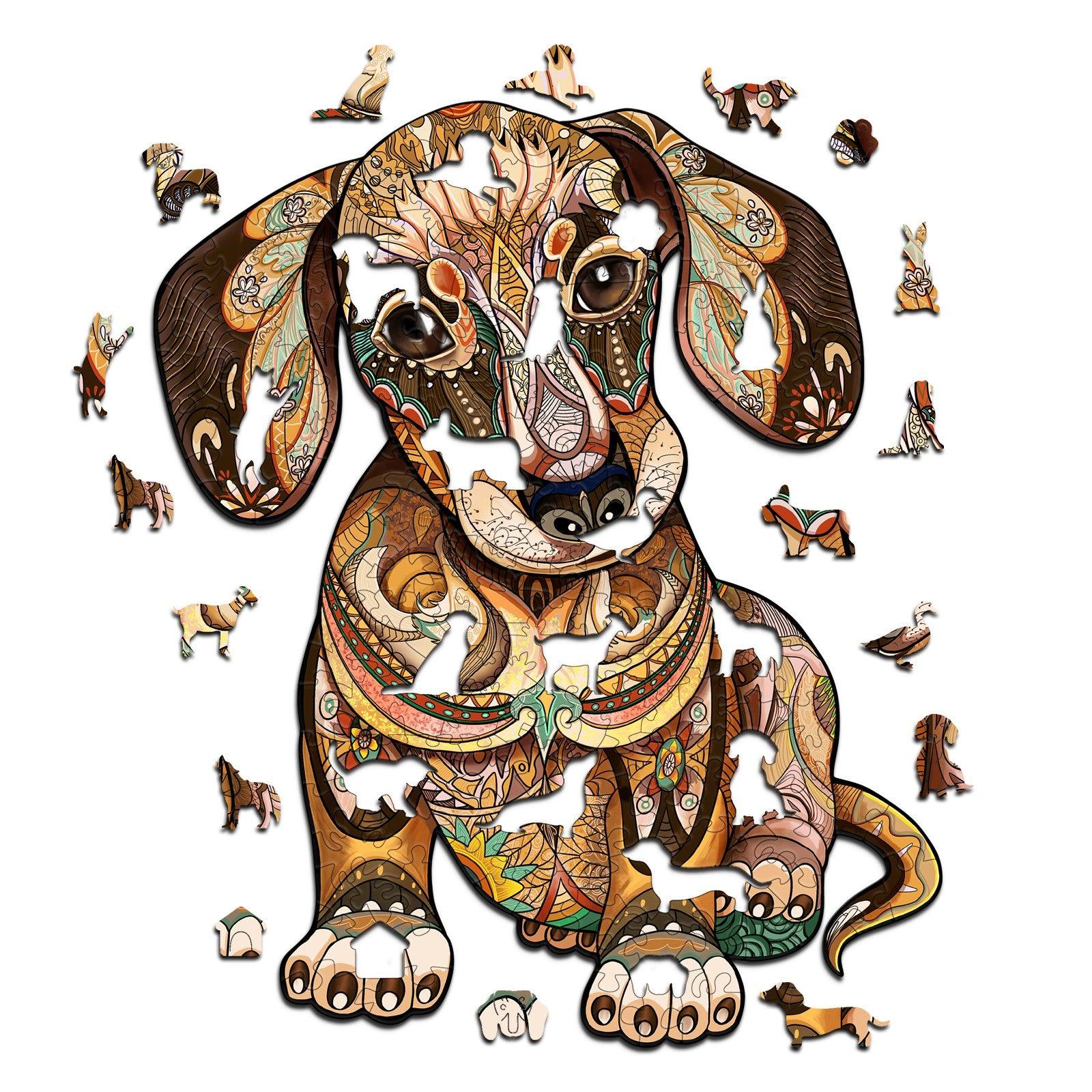 Dachshund Wooden Jigsaw Puzzle