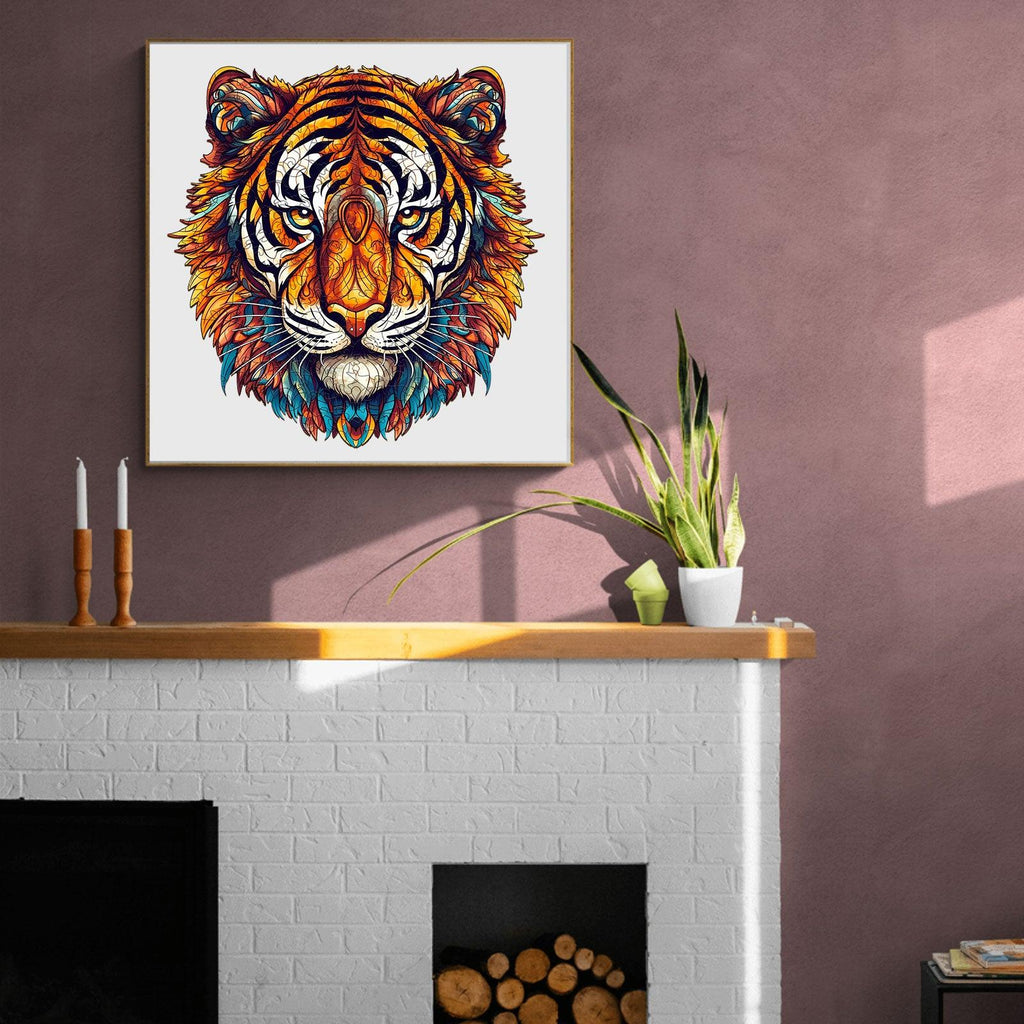 Brave Tiger Wooden Jigsaw Puzzle