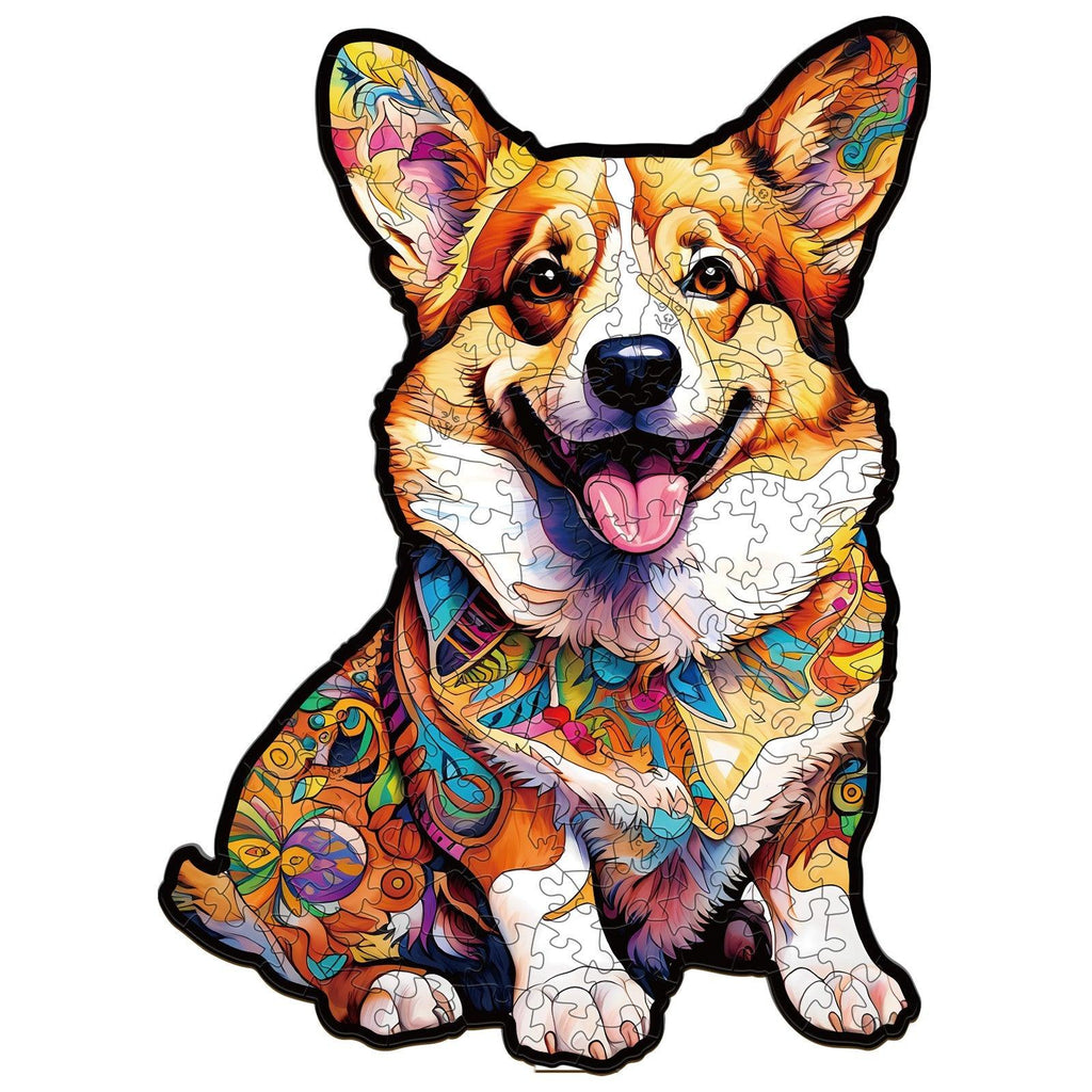 Clever Corgi 2 Wooden Jigsaw Puzzle