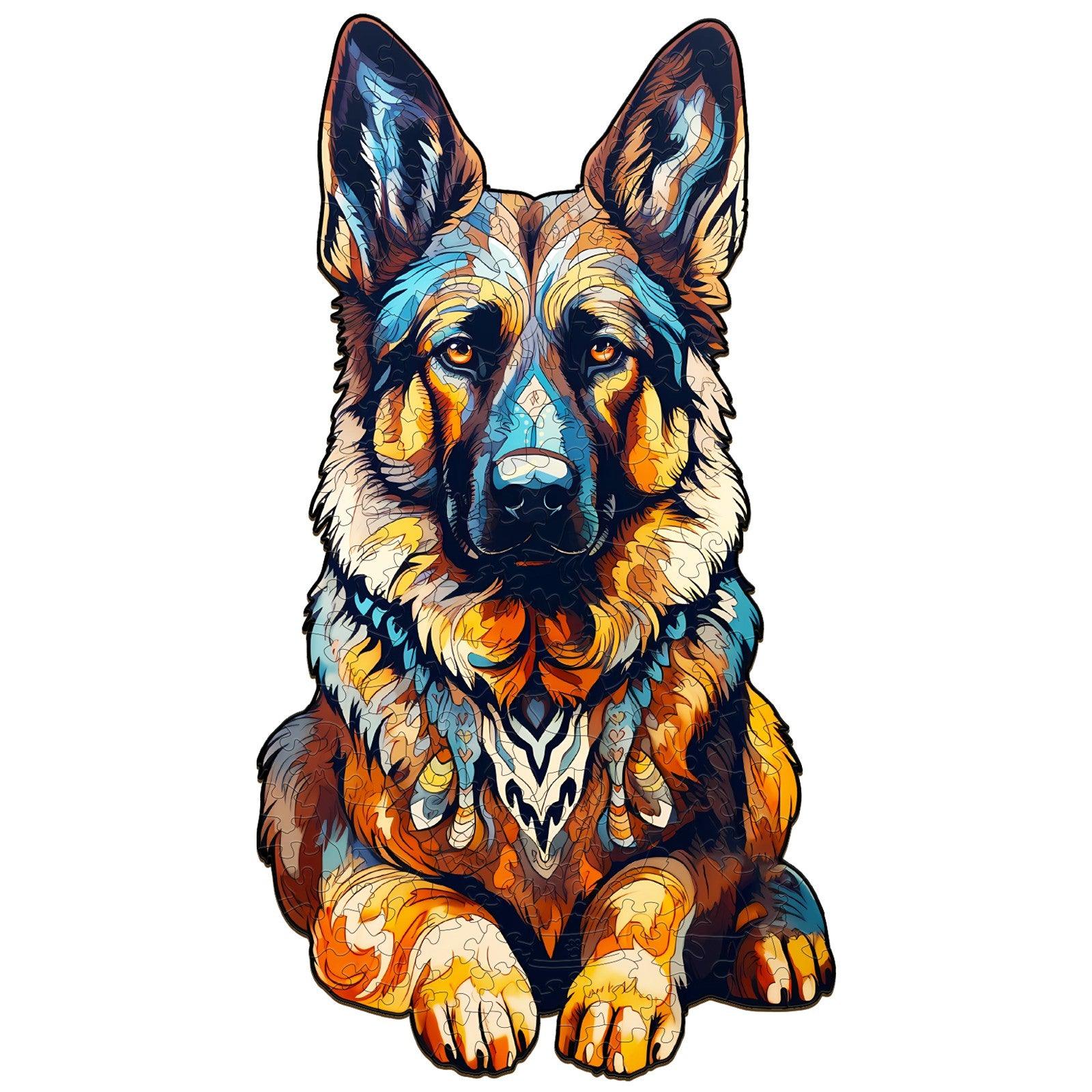 German Shepherd Wooden Jigsaw Puzzle