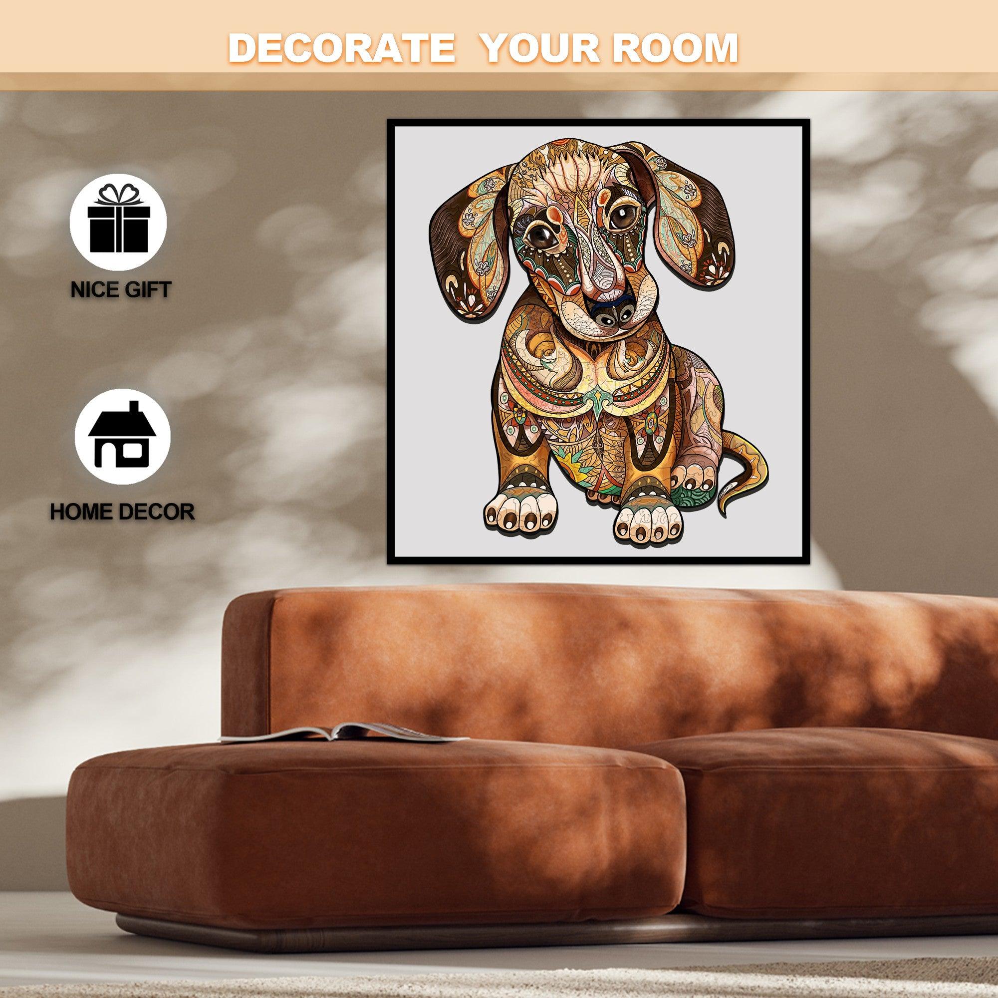Dachshund Wooden Jigsaw Puzzle