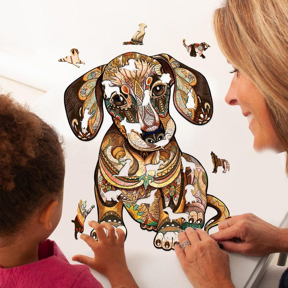 Dachshund Wooden Jigsaw Puzzle