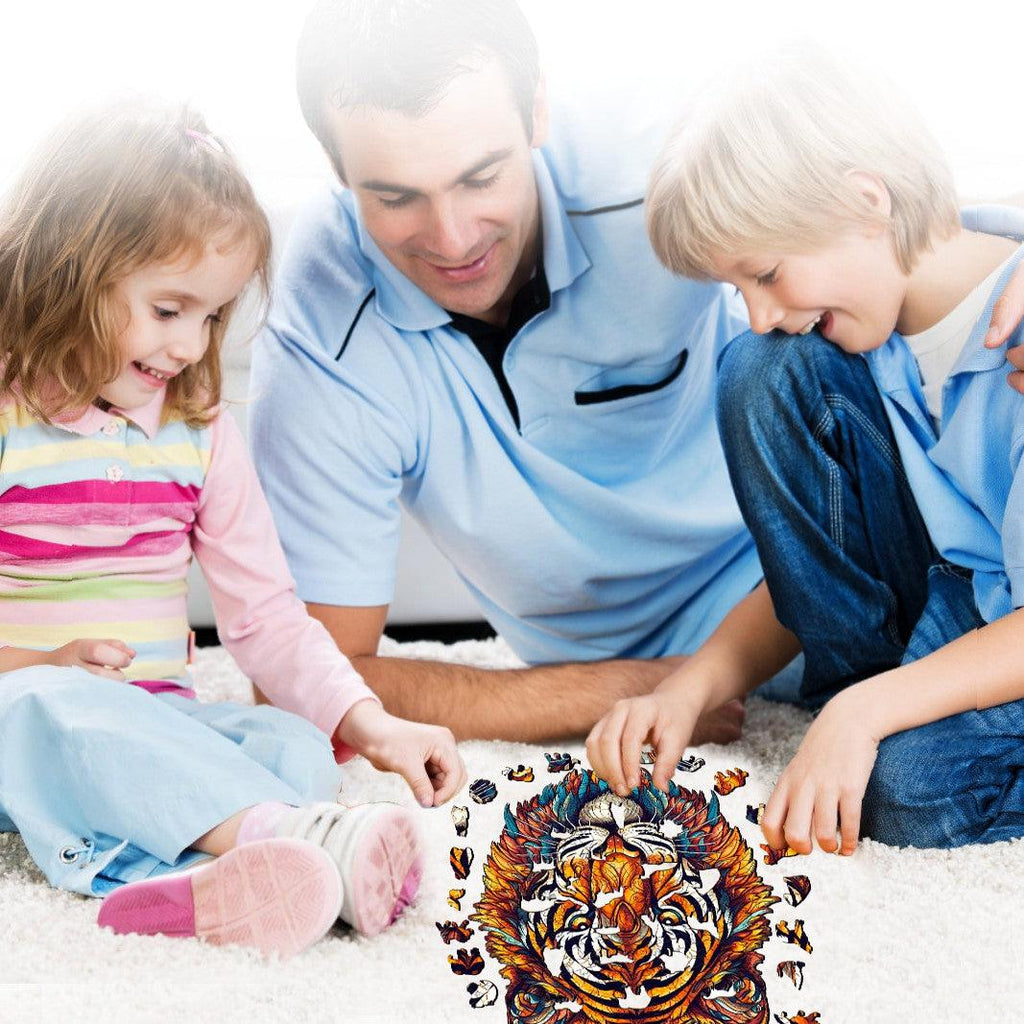 Brave Tiger Wooden Jigsaw Puzzle