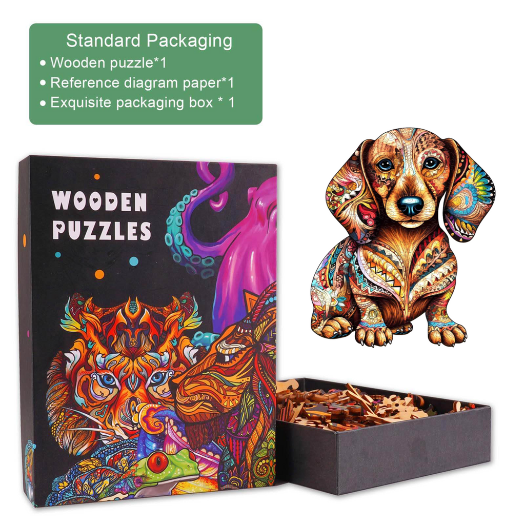 Dachshund 3 Wooden Jigsaw Puzzle