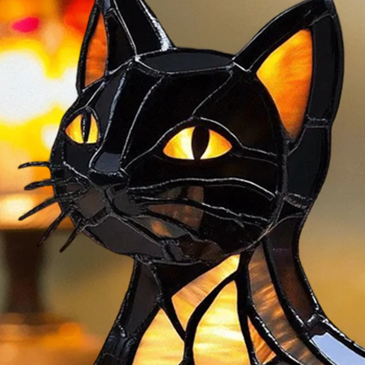 SOLARA | Stained-Glass Cat Lamp