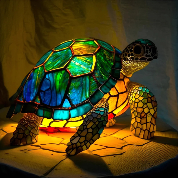 KAIMANA | Stained-Glass Sea Turtle Lamp