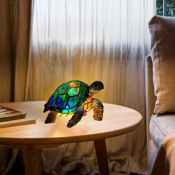 KAIMANA | Stained-Glass Sea Turtle Lamp